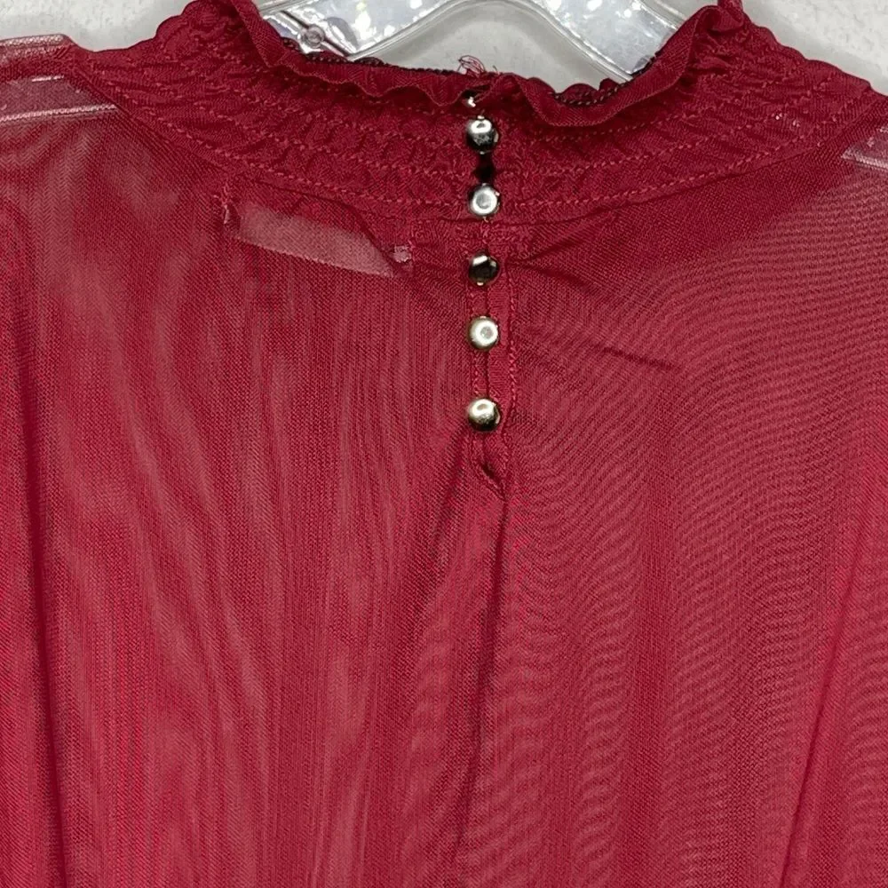 Modish Sheer‎ Blouse - Picture 5 of 8